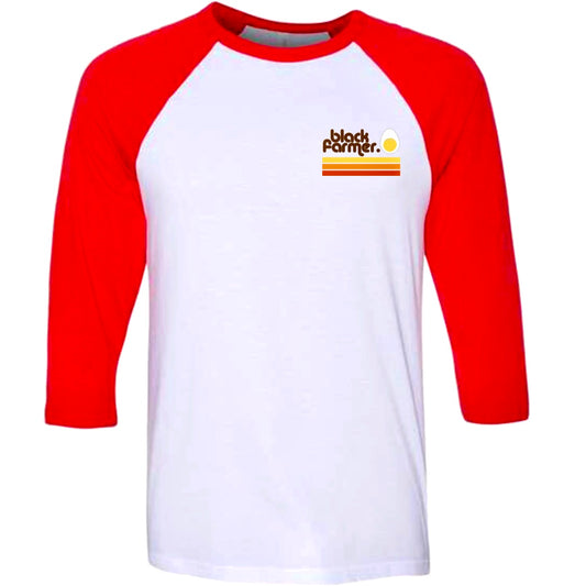 Red Sleeve baseball tee